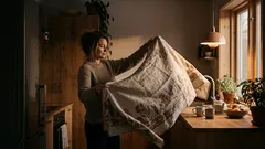 Altes Tischtuch als Schubladeneinlage: so schützt du Küchenschubladen vor Kratzern